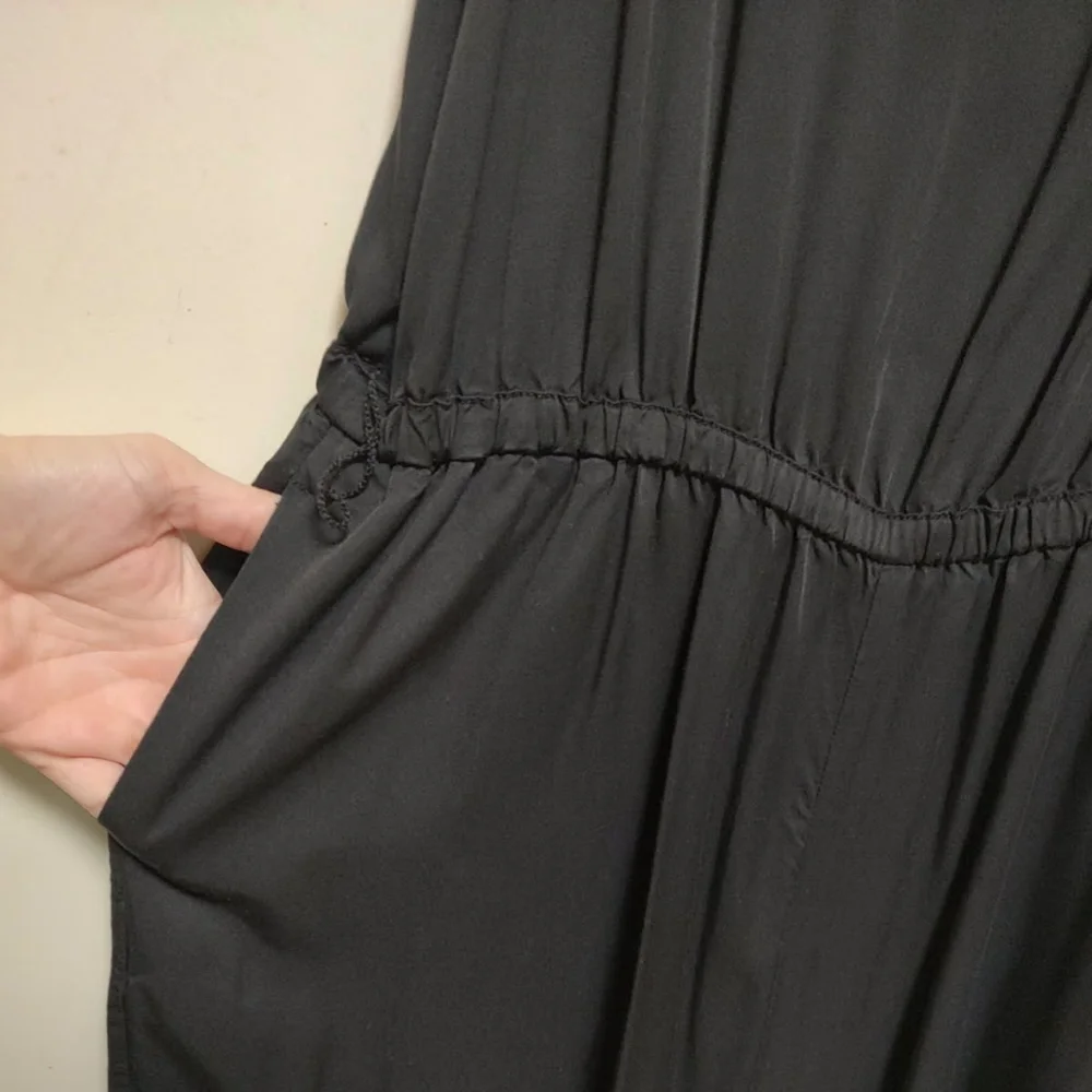GAP Wide Leg Jumpsuit Pockets Belt Crop - Picture 5 of 9